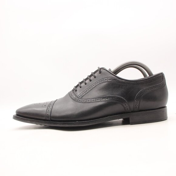 To Boot New York Italy Men’s Size 9.5 Cap-Toe Oxford Black Leather Dress Shoes main image 6